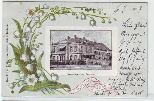 20687 Ak Kreisdirektion Erstein im Elsass 1903