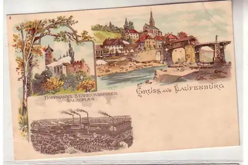 20629 Ak Lithographie Gruss de Lufenburg vers 1900