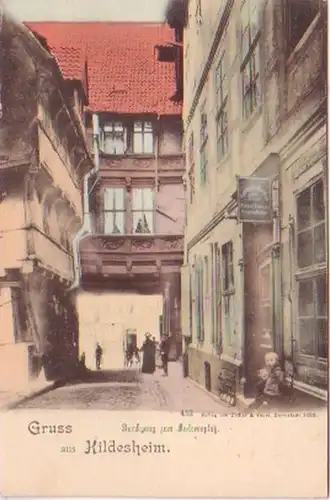 20605 Ak Gruss aus Hildesheim um 1900