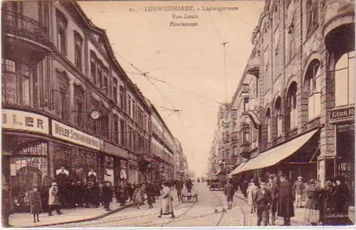 20571 Ak Ludwigshafen Ludwigstraße um 1910