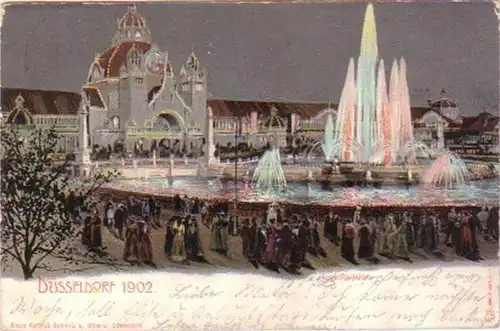 20534 Ak Düsseldorf Exposition professionnelle 1902