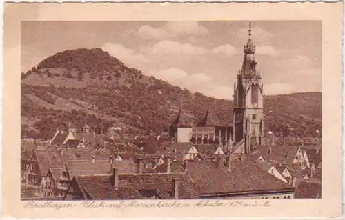 20520 Ak Reutlingen Vue sur l'église de Marie 1944
