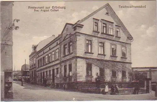 20500 Ak Teichwolframsdorf Gasthaus "Zur Erholung" 1910