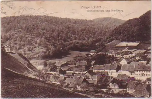20499 Ak Zorge dans la Harz Wilhelmsplatz et Kirchberg 1918