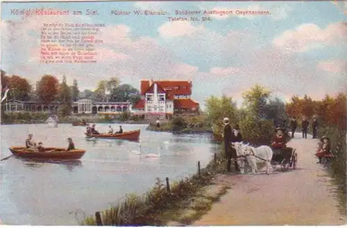 20497 Ak Königl. Restaurant am Siel Oeyenhausen 1911