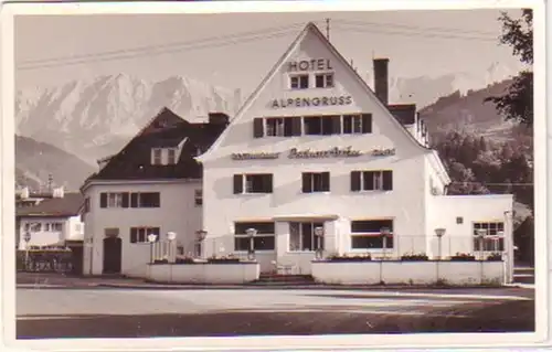 20487 Photo Ak Hotel Alpengruss vers 1950