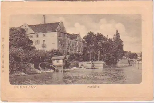 20484 Ak Konstanz am Bodensee Ilehotel vers 1900