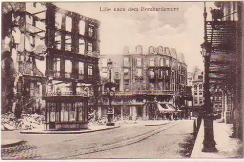 20431 Ak Lille nach dem Bombardement um 1916