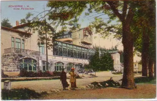 20413 Ak Schierke im Harz Hotel Fürstenhöh um 1920