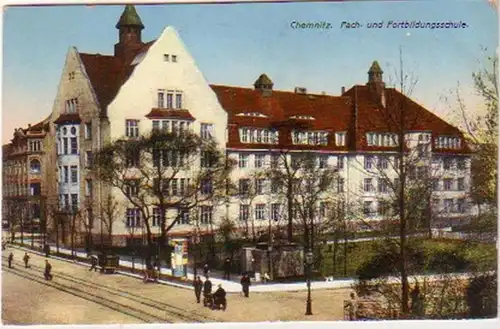 20342 Ak Chemnitz Fach- & Fortbildungsschule um 1915
