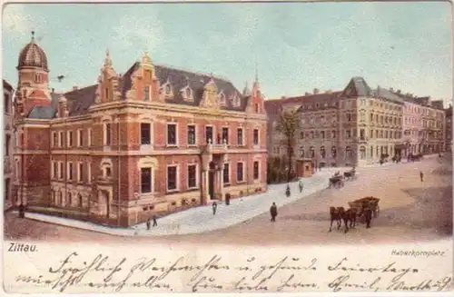 20304 Ak Zittau Haberkornplatz um 1900