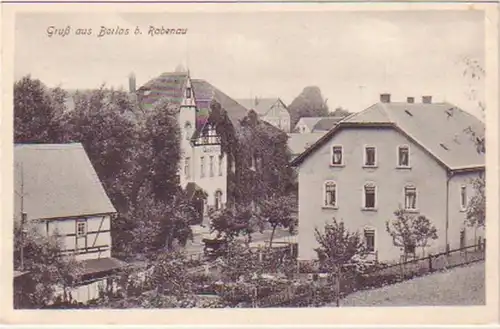 20299 Ak Gruß aus Borlas bei Rabenau Gasthof um 1920