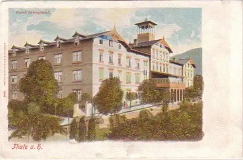 20275 Ak Thale am Harz Hotel Zehnpfund um 1905
