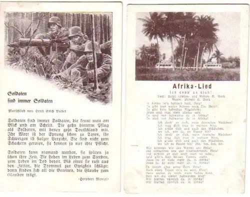 20252/2 Ak militaire chansons "Afrique chante" etc vers 1940