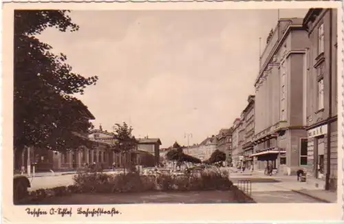 20169 AK Teschen Obersliesien Bahnhofstraße 1942