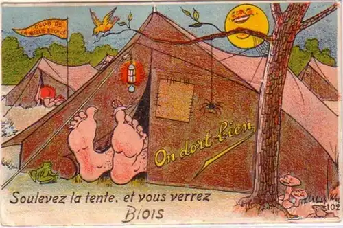 20149 Humor Leporello Ak Blois Frankreich 1943