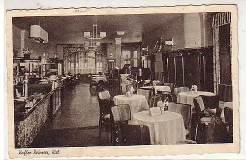 20117 Ak Kiel café Reimers vue intérieure vers 1930