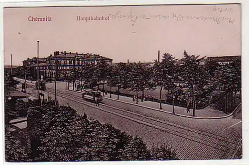 20092 Ak Chemnitz Hauptbahnhof 1912