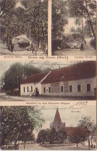 20037 Mehrbild Ak Gruß aus Rauen (Mark) 1912