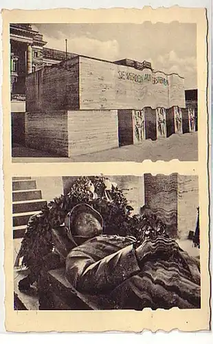 19989 Ak Munich Monument aux Guerriers devant le Musée de l'Armée vers 1930