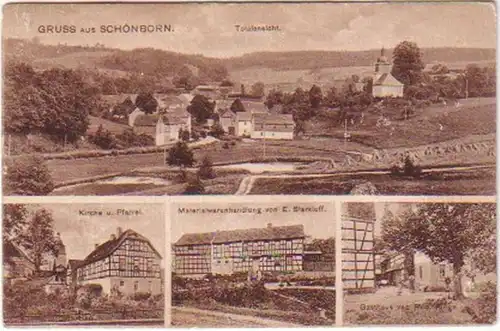 19962 Mehrbild Ak Gruss aus Schönborn 1914