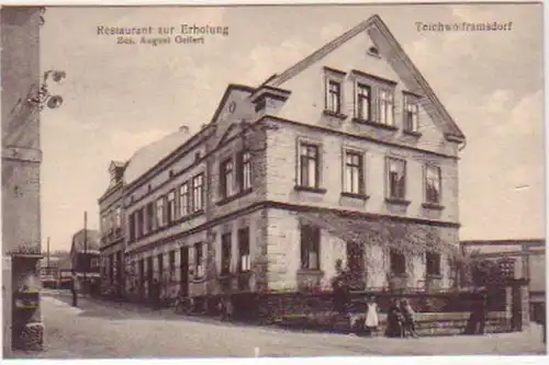 19956 Ak Teichwolframsdorf Gasthaus "Zur Erholung" 1910