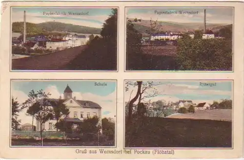 19955 Ak Gruß aus Wernsdorf bei Pockau 1931