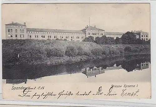 19932 Ak Spandau Stresow Kaserne I, 1906