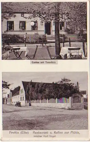 19925 Mehrbild Ak Prettin Restaurant zur Mühle 1937