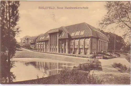 19864 Ak Bielefeld neue Handwerkerschule um 1930