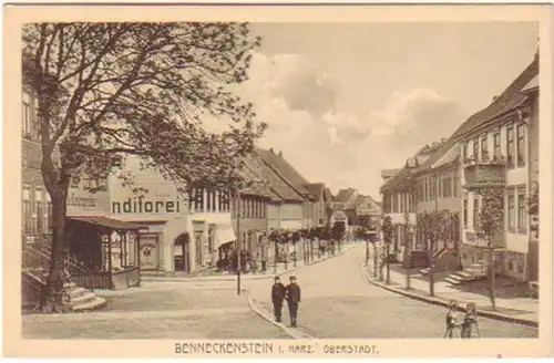 19855 Ak Beneckenstein dans la haute ville de Harz vers 1920