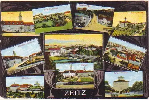 19839 Mehrbild Ak Zeitz Stadtansichten 1938