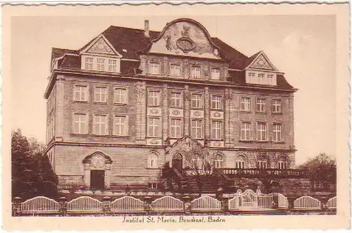 19815 Ak Bruchsal Baden Institut St.Maria um 1935