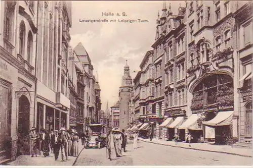 19752 Ak Halle an der Saale Leipzigerstrasse 1917