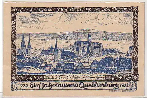 19735 Ak Jahrtausendfeier Quedlinburg 922-1922