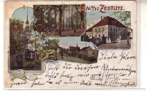 19707 Mehrbild Ak Gruß aus Zedlitz Gasthof 1903