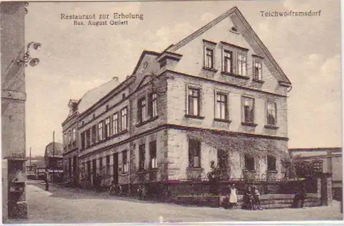 19700 Ak Teichwolframsdorf Gasthaus "Zur Erholung" 1910