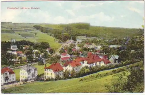 19698 Ak Einsiedel mittlerer Ortsteil 1914