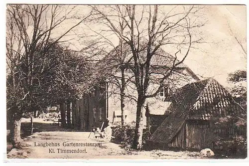 19693 Ak Kl. Timmendorf Langbehns Gartenrestaurant um 1910