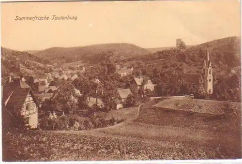 19689 Ak Sommerfrische Tautenburg Totalansicht um 1920