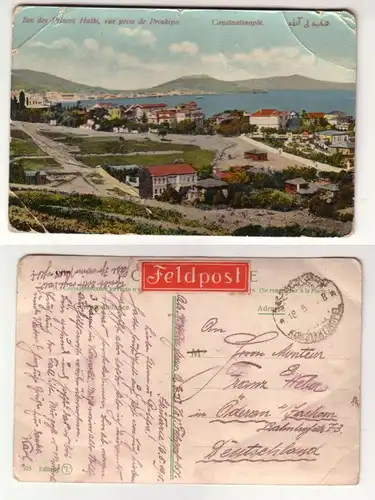 19688 Feldpost Ak Constantinople Iles des Princes Halki 1918