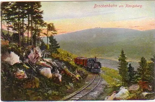 19659 Ak Brockenbahn am Königsberg um 1920