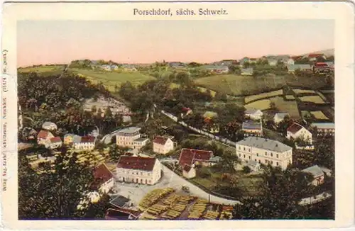19642 Ak Porschdorf sächsische Schweiz 1913