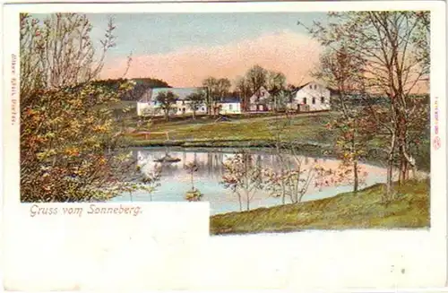 19640 Ak Gruß vom Sonneberg bei Löbau 1907