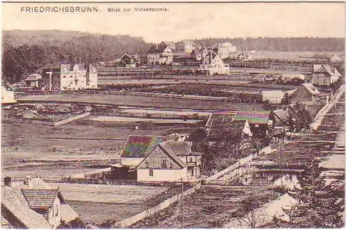 19618 Ak Friedrichsbrunn Blick zur Villencolonie 1921