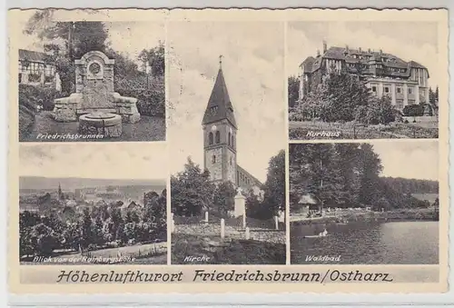 19602 Mehrbild Ak Höhenluftkurort Friedrichsbrunn im Ostharz 1942