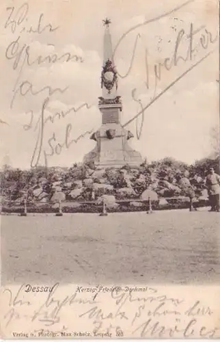 19598 Ak Dessau duc Friedrich Monument 1904