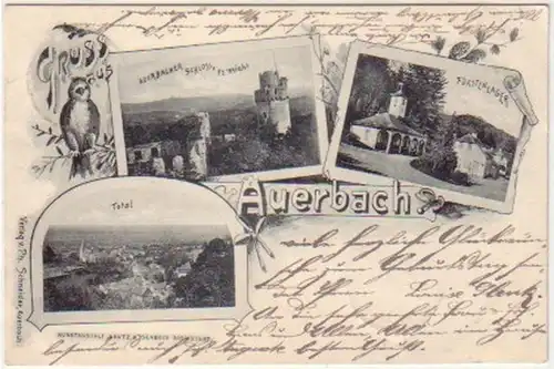 19583 Mehrbild Ak Gruß aus Auerbach in Hessen 1898