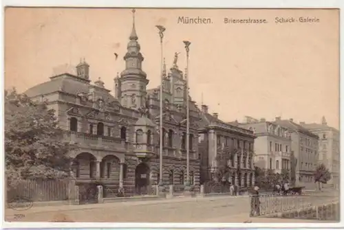 19577 Ak München Brienerstraße Schack Galerie 1908