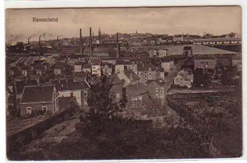 19545 Post Ak Remscheid Vue totale 1917